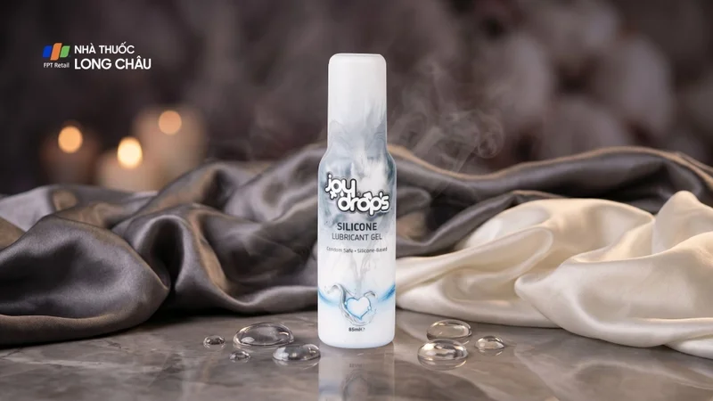 Joydrops Silicone là gel bôi trơn gốc silicone có độ trơn bền lâu