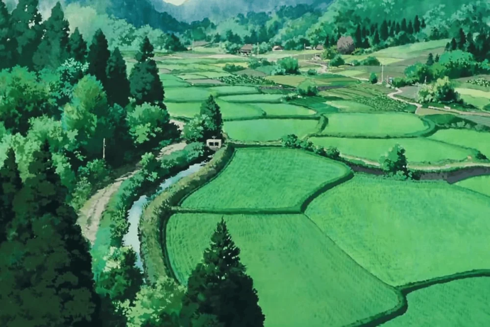 Anime ghibli countryside dẫn lối vào thế giới cổ tích