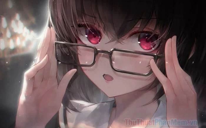 Hình ảnh Anime Girl đeo kính đẹp nhất với đôi mắt cuốn hút (2)