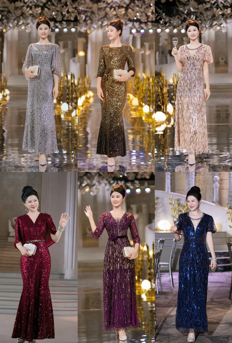 Đầm Dạ Hội Đính Đá, Sequins
