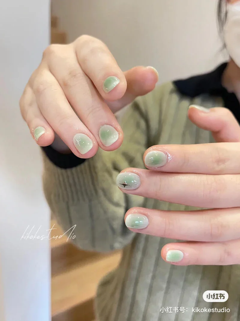 mẫu nail loang đẹp cho móng ngắn