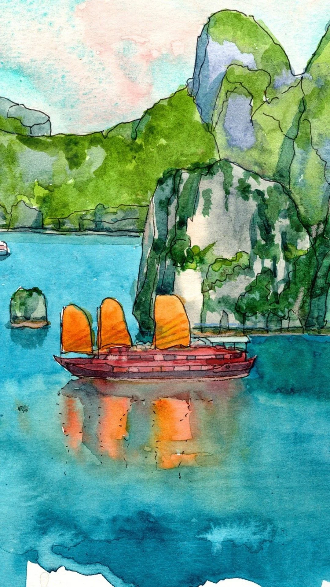 Tranh Vẽ Vịnh Hạ Long (2)