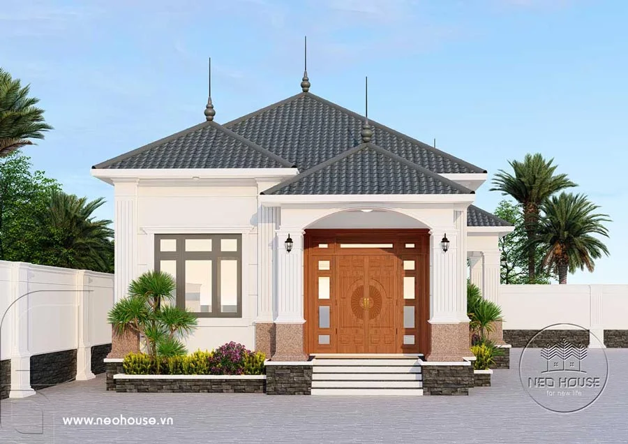 Mẫu nhà cấp 4 nông thôn đơn giản