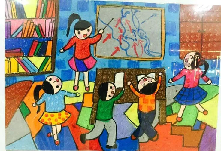 Tranh vẽ người | Kỹ thuật vẽ tranh, Dự án nghệ thuật, Tranh sinh hoạt