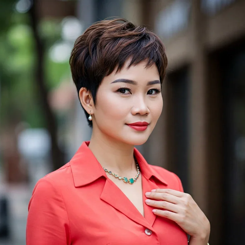 tóc ngắn cho tuổi 40 mặt tròn (9)