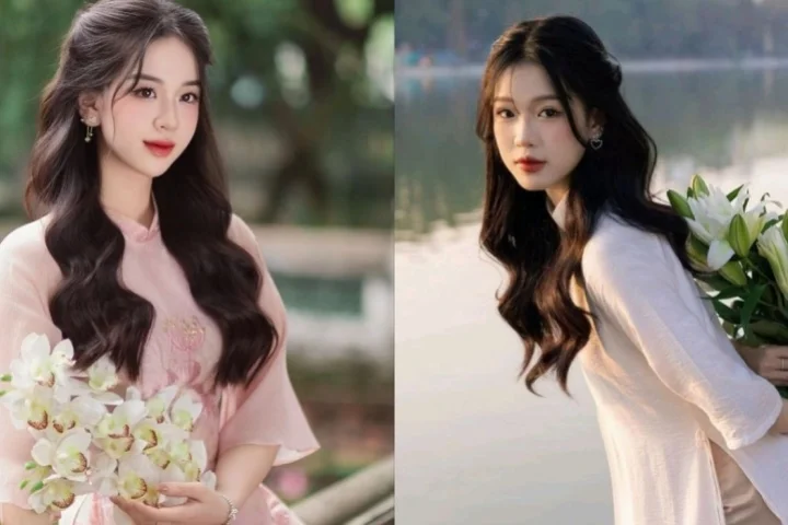 Kiểu tóc mặc áo dài cách tân