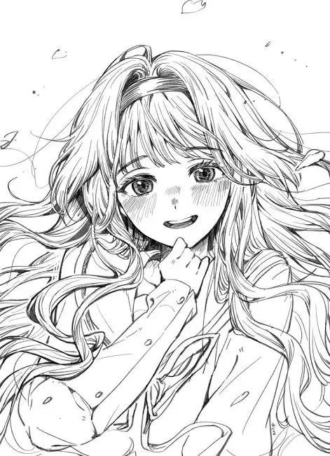 Tranh tô màu anime (2)