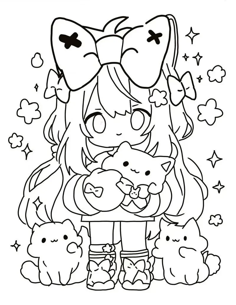 Tranh tô màu anime