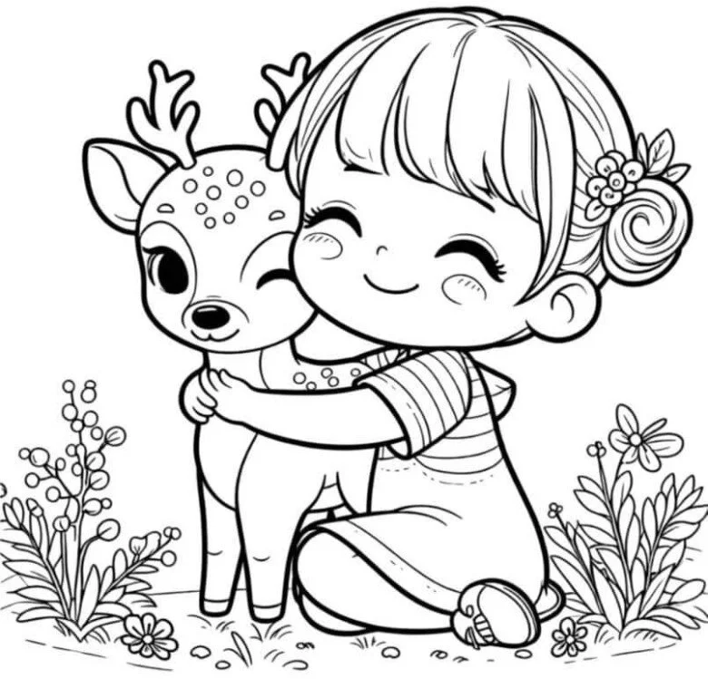 Tặng 20 bức tranh tô màu cho bé gái đa dạng chủ đề, thỏa thích phối màu đáng yêu