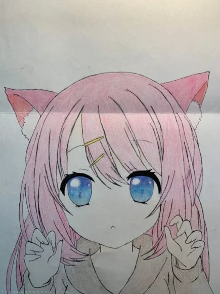 hình vẽ anime cute nữ