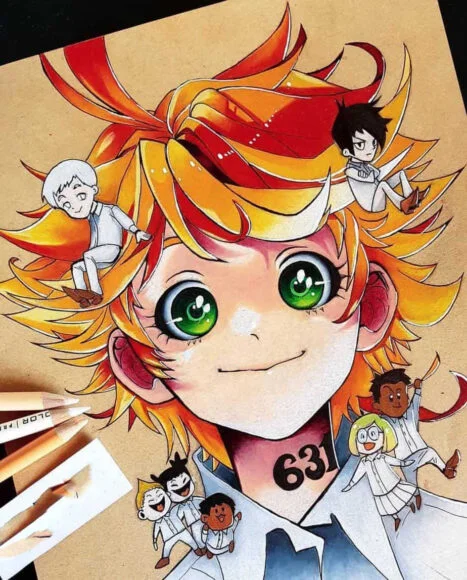 Hình vẽ anime đáng yêu
