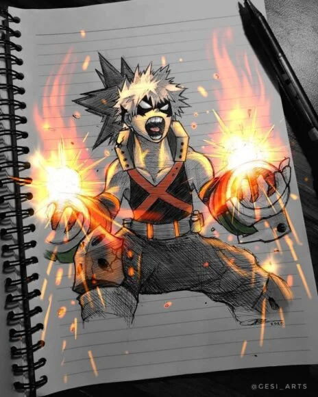 Hình vẽ anime phát sáng đỉnh cao